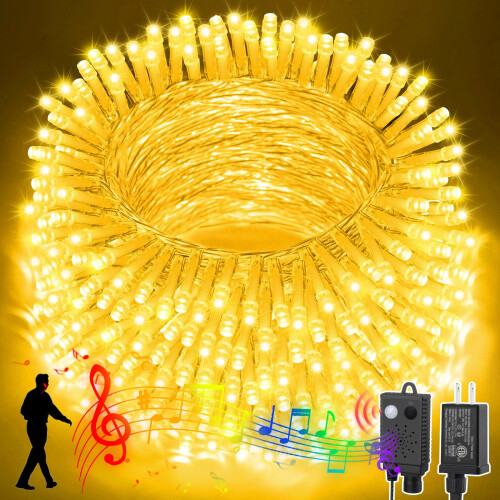 Christmas Mini String Lights 33 Ft 100 LED Yellow