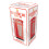 Red Telephone Box Ceramic Biscuit Jar 4