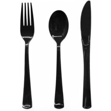 Ensemble de couverts en plastique rose 150 pièces – Fourchettes, cuillères, couteaux