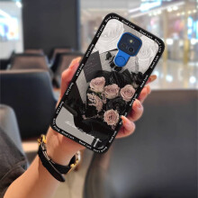 Waterproof Full-Wrap Phone Case for MOTO G Play 2021 – Anti-Knock, Dirt-Resistant Silicone TPU Cover with Flower Graffiti Design
