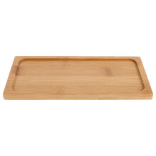 Robustes Serviertablett aus Holz für den Heimgebrauch, hellbraun, multifunktional und leicht zu reinigen, 12,5 x 8,2 Zoll