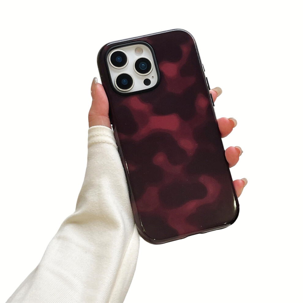 Case For Iphone 16 Pro Max Tortoise Shell Leopard Print Cover With Duallayer Shock Protection And Slim Comfort Grip Amber 9092120186840