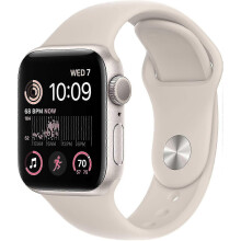 compatible Apple Watch SE GPS 40mm Starlight Sport Band with Aluminum Case Renewed Premium Edition