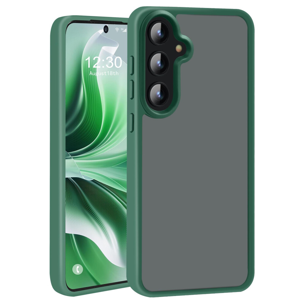 Matte Slim Shockproof Cover With 12Ft Drop Protection And Antifingerprint Finish For Samsung Galaxy A35 5G Case Green 9771547558286