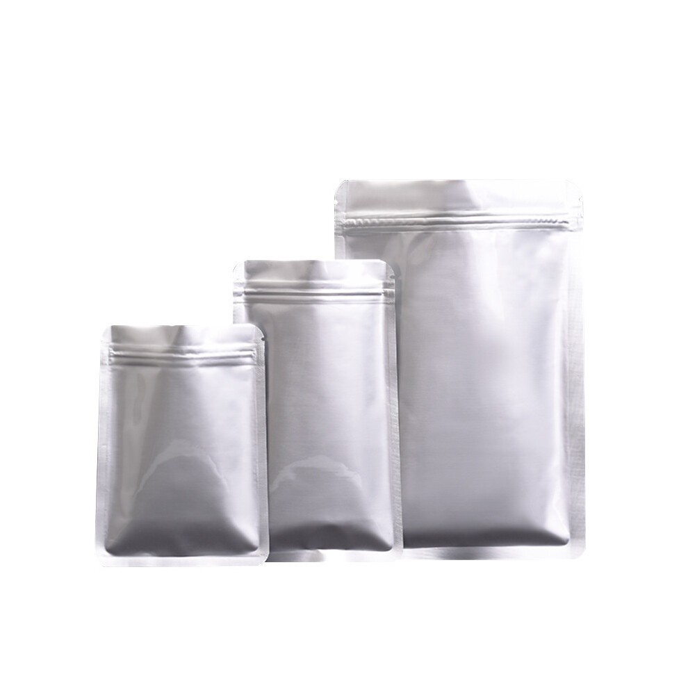 50 Pack Mylar Bag For Food Storage With Resealable Grains Nuts-Good
