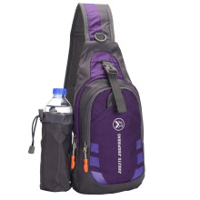 stuk paarse nylon schoudertas/rugzak voor mannen en vrouwen met verstelbare riem, reistas/crossbodytas 6,7 x 1,6 x 14,2 inch