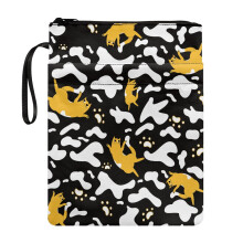 Cats Pattern Washable Polyester Book Cover & Gift Bag – 11.48.66", Compatible with Church Bible & Religious Books