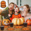 Συσκευασία 10 χάρτινων πιάτων για το Halloween (7,1") με μοτίβα κολοκύθας – μιας χρήσης, 1