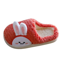 Cute Slippers for Girls 7-8 Winter Non Warm Plush Cotton Slippers Parent Child Mother and Daughter Cute Home Indoor Slippers for Kids Girls