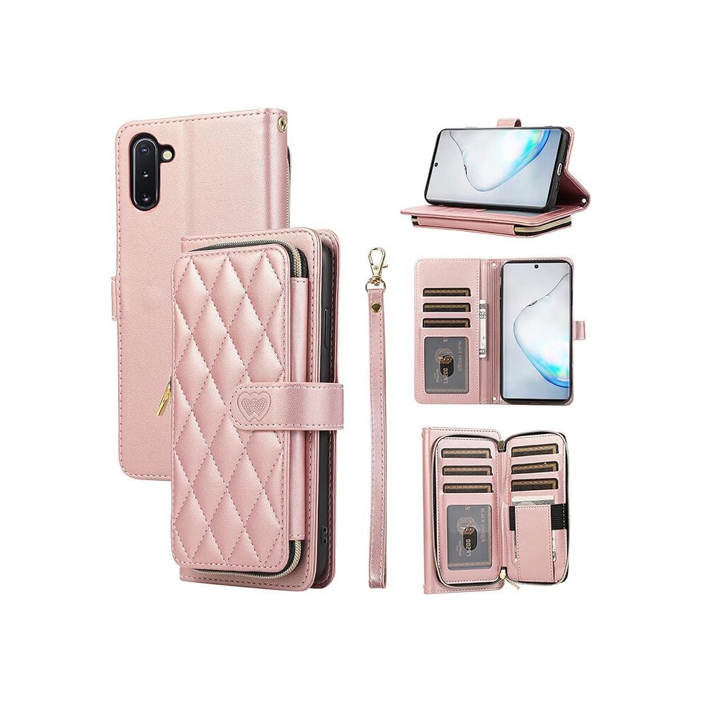 Wallet Case For Samsung Galaxy S23 (6.1") Â Zipper Card Holder, Shoulder & Wrist Straps, Crossbody Purse, Stylish Protective Cover 9365509242247