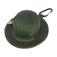 Personalized Hat Design Coin Wallet for Loose Coins Cards and Keys Vintage Style PU Leather Compact Purse for Gifts and Daily Use
