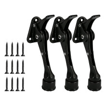 Heavy Type Zincs Alloys Door Stoppers With Nonslip-Large black