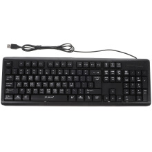 Teclado de ordenador con cable, ABS negro, 1 unidad