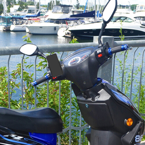 Motorcycle Cell Phone Holder Black 1 Pack