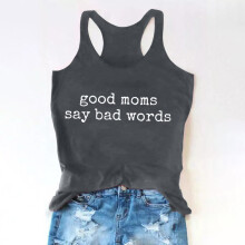 Dame-singlet-topper for voksne jenter sommer strand morsomme grafiske bryterrygg-singlet-topper vest med ordtak