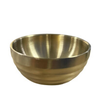 304 Stainless Steel Ramen Bowl, Japanese Double-Layer Insulated, Threaded & Conical, Cold Noodle Bowl – Compatible with C A Ramen Bowls