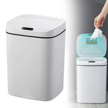 12L Motion Sensor Kitchen Trash Can, Quiet-Close & Odor-Control Lid, Battery-Powered Hands-Free Bin for Bedroom/Dorm/Office – Compatible with AAA