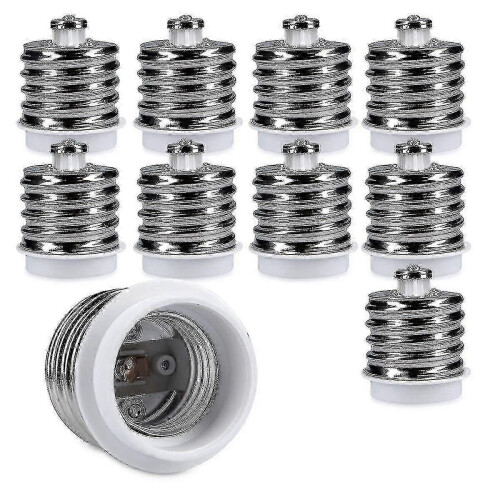 10x E40 to E27 Bulb Socket Converter Adapter compatible LED Halogen Lamps Holder