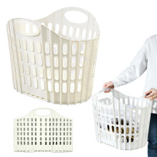 Collapsible Laundry Basket with Handles – Breathable, Foldable Hamper for Small Apartments, Dorms & Compact Homes