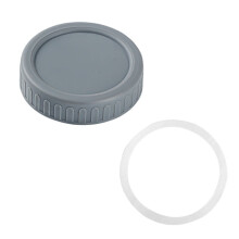 12er-Packung 75-mm-Einmachglasdeckel mit auslaufsicherem Silikonring, wiederverwendbare Weithalsdeckel für Einmachgläser, BPA-freie
