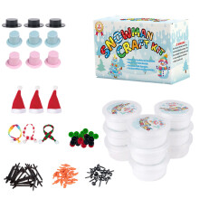 Kit para construir muñecos de nieve con arcilla de secado al aire – Regalo de Navidad y cumpleaños para niños, adolescentes, niños y niñas –