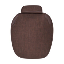 Coffee Linen Car Seat Cushion Breathable Comfort Pad