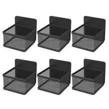 6-Pcs Magnetic Tea Bag Organizer, Metal Holder for Fridge/Counter, Large-Capacity & Space-Saving, Black – Compatible with Standard Tea Bags