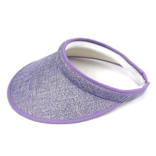 (Purple)05 Colors Sun Visors for Women Men, Moisture Wicking UV Protection Sport Cap, Long Adjustable Hat for Golf Cycling