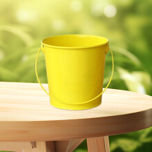 Kleiner Metalleimer mit Griff – Robuster Mini-Eimer für Haus, Garten, Bastelbedarf und Aufbewahrung