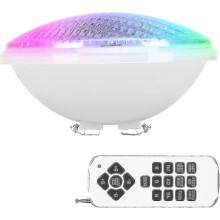 Projecteur de piscine RGBW 40W PAR56, projecteur LED étanche IP68, submersible 12V CC/CA, multicolore, avec télécommande.