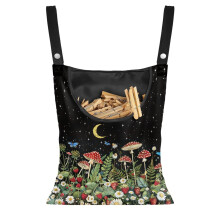 Etui na klamerki do bielizny Mushroom Forest z haczykiem do zawieszania, 2 sztuki, miękkie etui do przechowywania, kompatybilne ze standardowymi