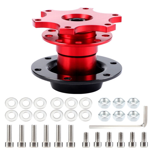 Car Steering Wheel Quick Release Hub Racing Adapter Snap Off Boss Kit Universal