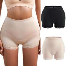 2-pack naadloze corrigerende boyshorts voor dames, corrigerend ondergoed voor de buik, afslankende shapewear shorts