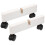 Paravent en bois à roulettes (2 pièces) 1
