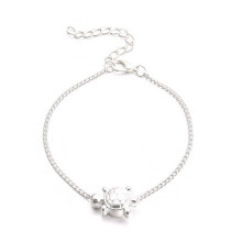 Schildkröten-Fußkettchen für Damen aus Legierung, sommerlicher Strandschmuck