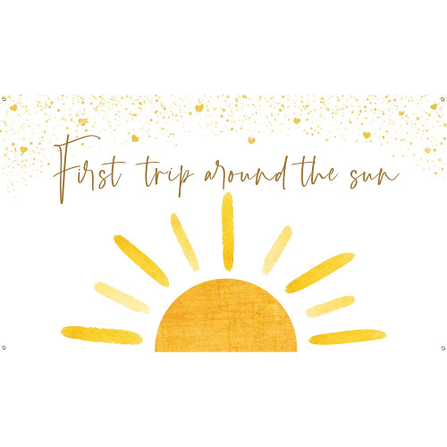 Φόντο Boho Sun για Φωτογραφία, Πρώτη Ταξίδι Γύρω από τον Ήλιο, Πανό από Πολυεστέρα για