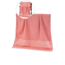 Cotton Bath Hand Towels, Highly Absorbent Face Towels for Bathroom, Yoga, Gym, Shower, Hotel, Spa, Kitchen(Pink)