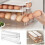 30-Capacity Automatic Rolling Egg Dispenser for Refrigerator - Space-Saving Fridge Organizer with Tiered Design 1
