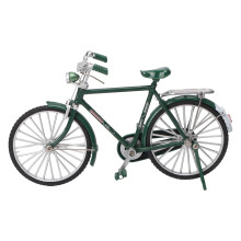 Model zabytkowego roweru z obrotowym kołem, symulacja, miniaturowy model roweru do dekoracji biurka i półki