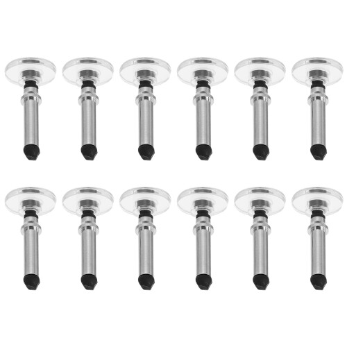 Universal Replacement Disc Tips for Touch Screen Devices 12pcs Silver High Precision