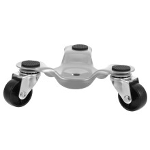 Tool Moving Dolly Swivel Caster For Easy Maneuverability Furniture Mover 3-Wheel Furniture Metal Dolly Moving High Load Capacity Furniture Mover Tool