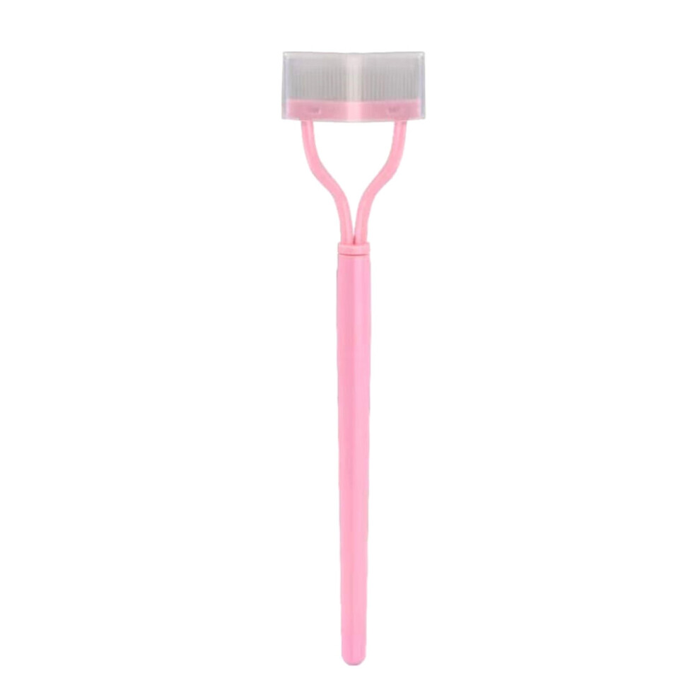Portable Curved Eyelash Comb Ergonomic Steel Teeth Lashes Separator Tool Women Girls Eyelash Definer Travel Mascara Applicator Brush