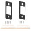 Large Hole Strike Plate Fix Deadbolt Misalignment Deadbolt Restorer Strike Plate 2Pcs-Black 1