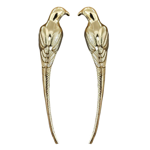 Modern Golden Bird Themed Drawer Pull Knob For-a pair