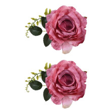 Fermacravatte a forma di rosa, clip per fermatende a fiore, supporto per drappeggi a rete, decorazioni per la casa.