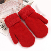 Winter Gloves for Women – Thermal Fleece-Lined Knit Gloves with Elastic Cuff, Compatible with Cold Weather