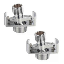 2x Adjusting the Angle of Intake Pipe Copper Shower Head - Angled Curved Foot Eccentric Screw Corner for Plumbing Adjustment