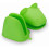 Kitchen Gloves, Silicone, Potholder, Heat Resistant, Pattern: Green Frog 1