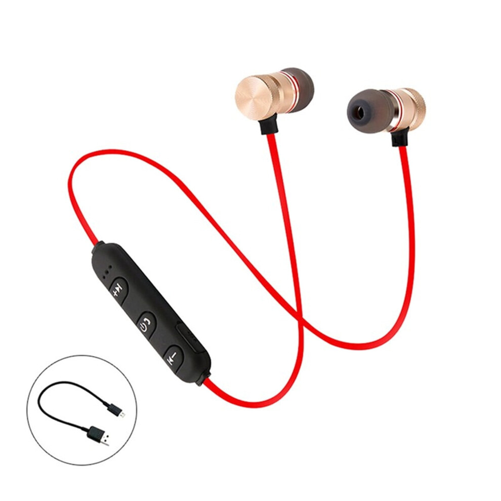Neckband Bluetooth 5.0 Earbuds, Magnetic Sport Wireless Headphones With Mic, Stereo Metal Earbuds For Running Â Compatible With Iphone & Android 9365509240991