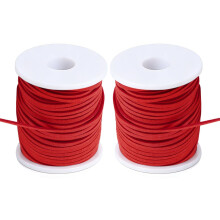 Suede Leather Cord 2.6mm x 100 Yards (2 Rolls)